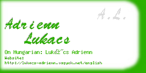 adrienn lukacs business card